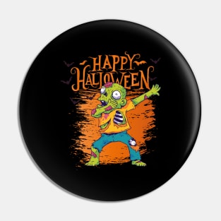 Halloween Happy Halloween Funny Zombie Costume Pin