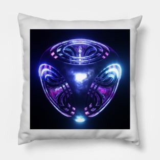 Colorful Metallic 3D Cube Design Pillow