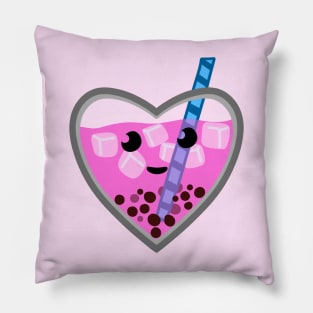 Pink Bubble Tea Love Pillow