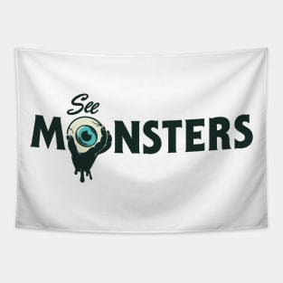 See Monsters Main Logo Tapestry