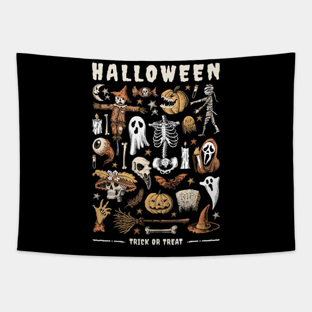 Halloween Tapestry by Nasitama