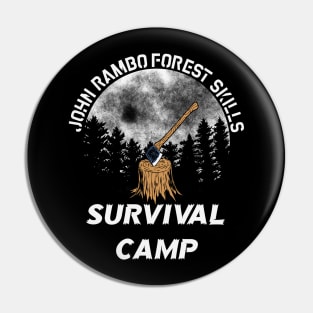 John Rambo Forest Skills Survival Camp Pin