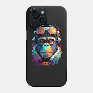 Anime Cyber Ape (Sci-Fi Ape Vintage Retro Future Design Cyberpunk Space Ape) Phone Case