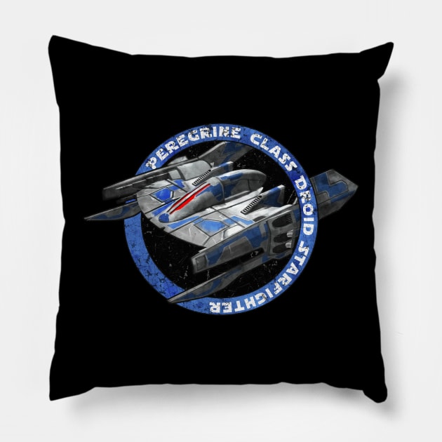 Peregrine class Droid Starfighter Pillow by mamahkian