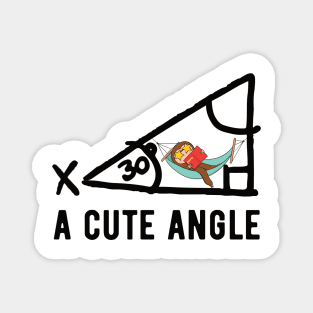 A cute angle Bath Mat - Math sloth math teachers gift Magnet