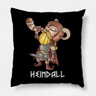 Heimdall - God of Light and Protection! Norse Mythology Gift for Vikings and Pagans! Pillow