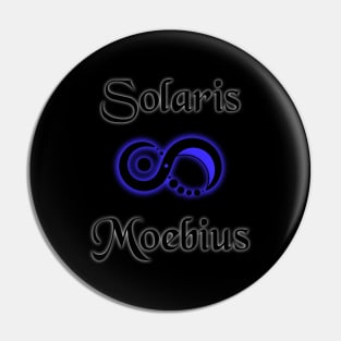 Solaris Moebius Blau (Logo mit Schrift) Pin