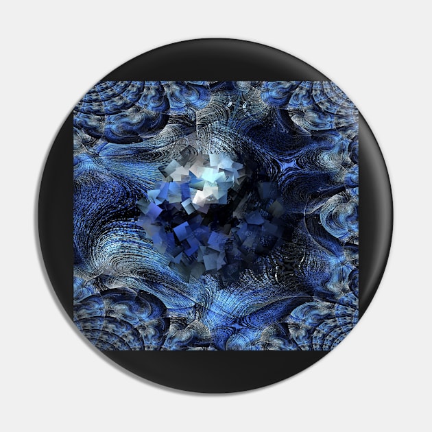 Blue Sphere Pin by SpieklyArt