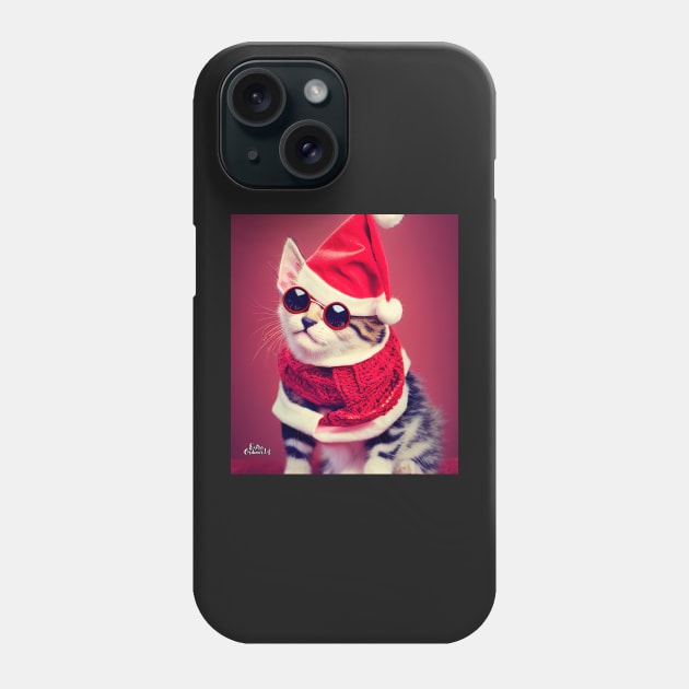 Merry Catmas Christmas Phone Case by extraordinar-ia