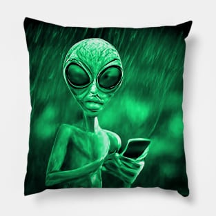 Alien Planet Mars Invasion Sci-fi Space x Pillow