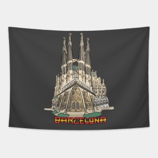 Barcelona Sagrada Familia Tapestry