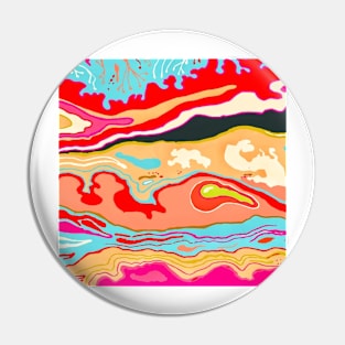 Colorful marble illustration Pin