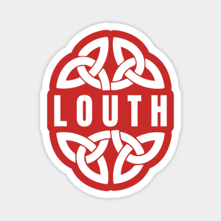 County Louth in Celtic Knot, Ireland Magnet