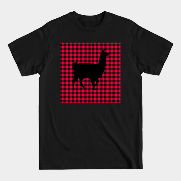 Disover Llama Buffalo Red Plaid Christmas Xmas - Christmas Llama - T-Shirt