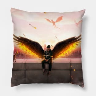 The Defeated Angel Pillow