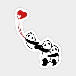 Love and friends pandalover Magnet