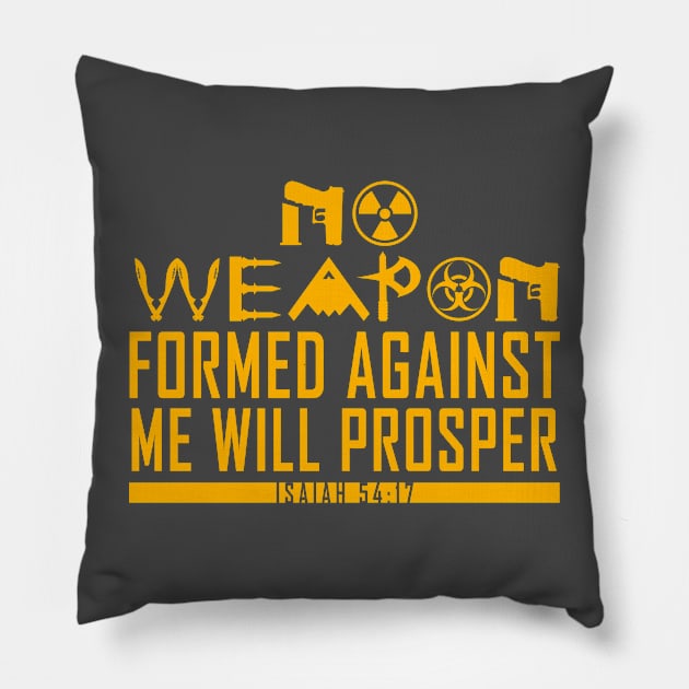 No Weapon Formed Pillow by Wakanda Forever