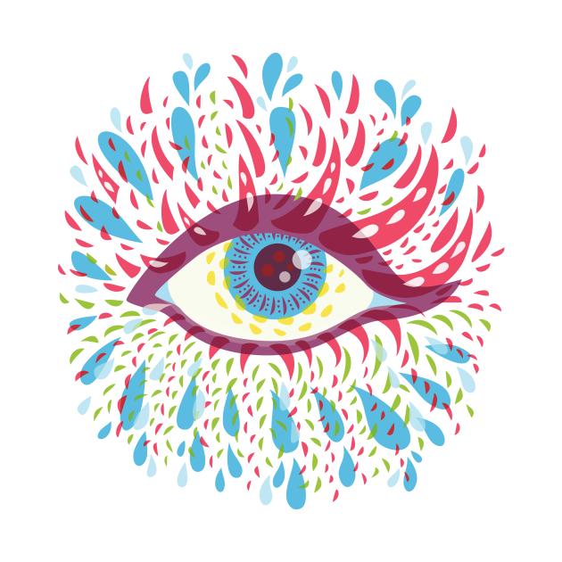 Weird Psychedelic Eye - Psychedelic Eye - T-Shirt | TeePublic