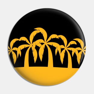 TROPICAL Palm Trees Black Pin