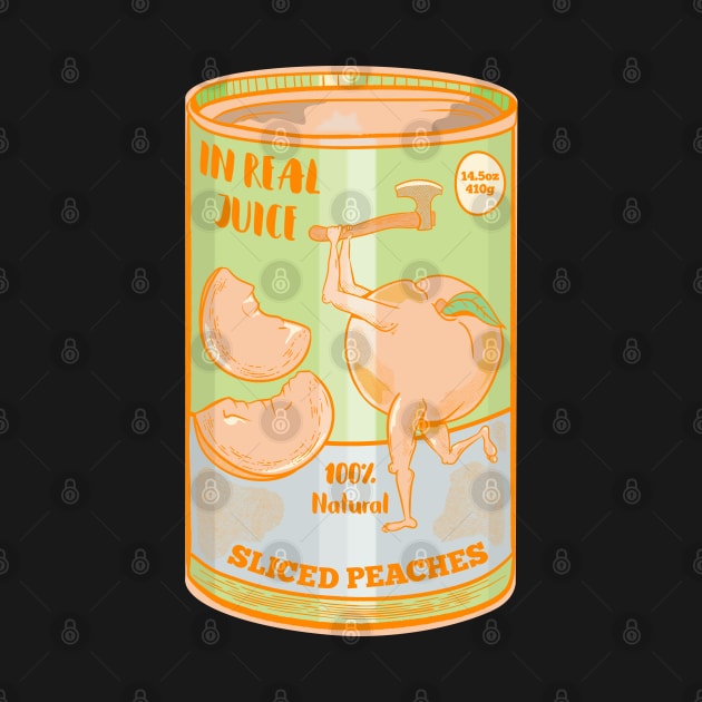 Retro can of peaches by mailboxdisco