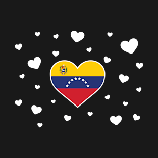 Venezuela  love flag heart designs T-Shirt