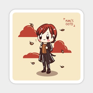 Yuki's Autumn OOTD Magnet