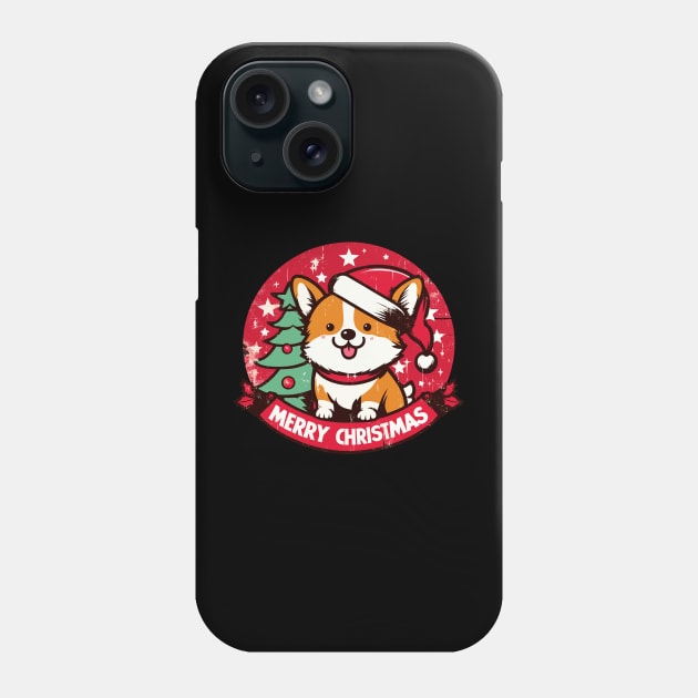 Christmas Corgi Phone Case by TomFrontierArt