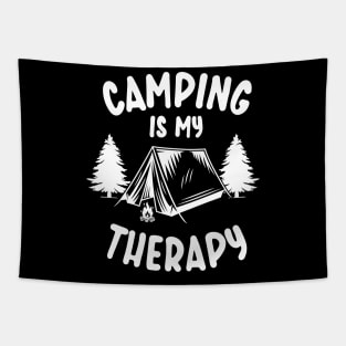 Camping is my Therapy - For Camper and Hikers Tapestry