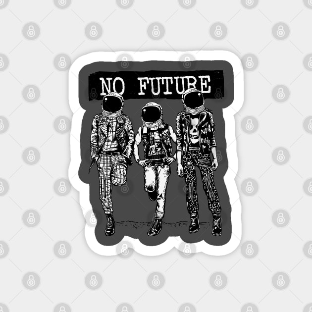 No Future Street Art Magnet by Fiondeso