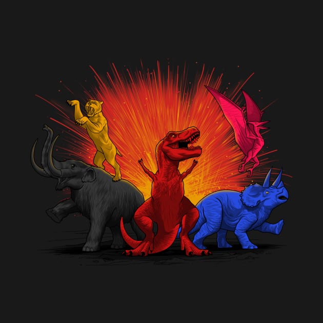 Go Go ! Extinct Rangers by MIKELopez