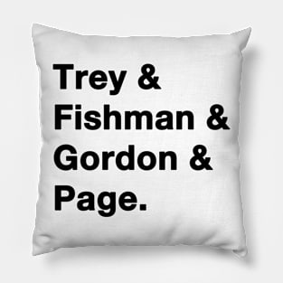 Phish Names Pillow