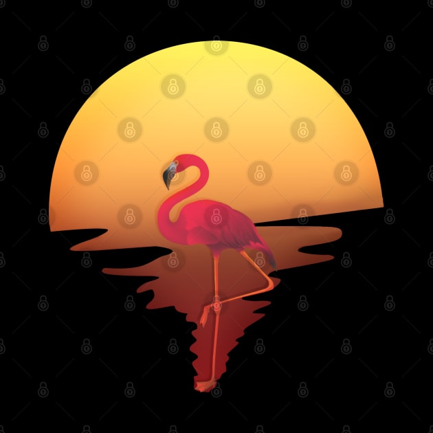 Flamingo Sunset by MiruMoonie