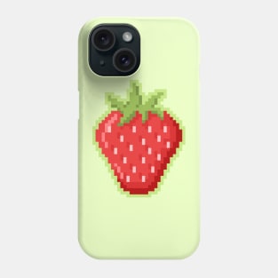 Pixel Strawberry Phone Case