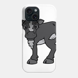 Grey cow Phone Case