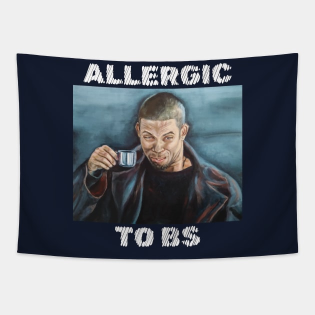 I, Robot (2004): ALLERGIC TO BS Tapestry by SPACE ART & NATURE SHIRTS 