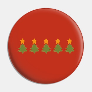 Abstract Christmas Tree Five Pin