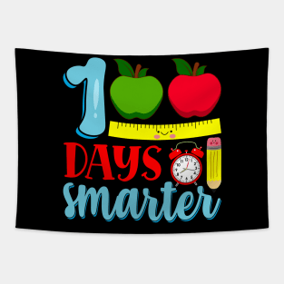 100th Day Of School Teacher - 100 Days Smarter Gift Ideas Tapestry