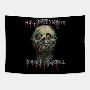 Halloween Night Zombie Undead Tapestry