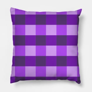 Purple Color Gingham Pattern 1 Pillow