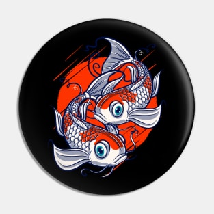 Koi Fish Lover Water Pond Animal Pet Asian Japanese Carp Pin