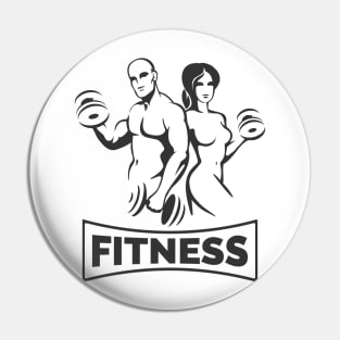 Training Bodybuilders Fitness Emblem Pin