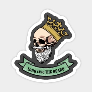 king beard skull Magnet