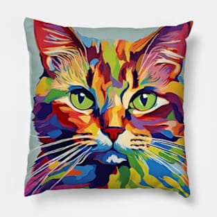 fauvism cat art les fauves pt6 Pillow