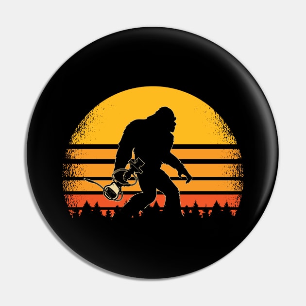 Hookah Shisha Bigfoot Pin by Cooldruck