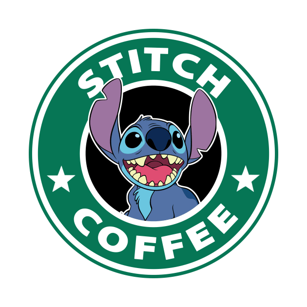 Stitch Coffee by TeeGrayWolf