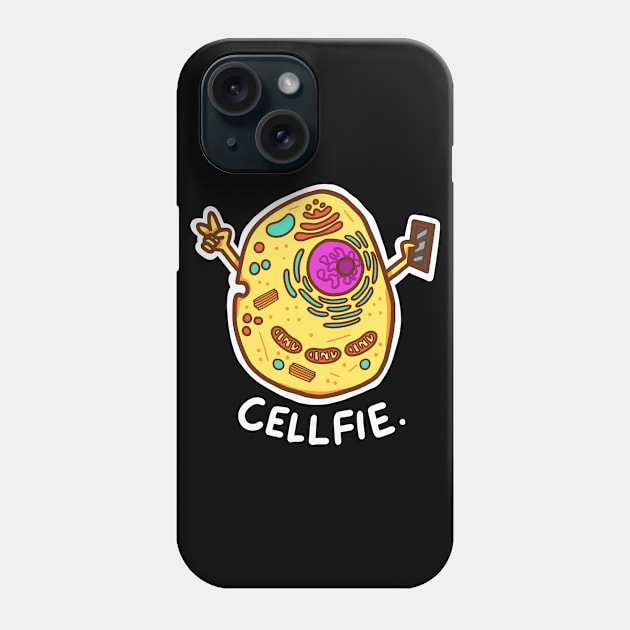 Biology pun shirts Cell-Fie Phone Case by dennex85