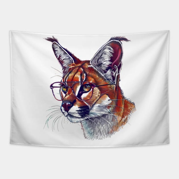 The Undercover Operative Caracal Tapestry by Carnets de Turig