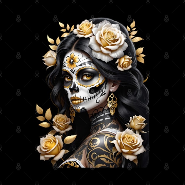 Catrina de Oro- Golden Catrina by Absinthe Society 