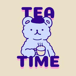 Tea Time Cute Bear T-Shirt