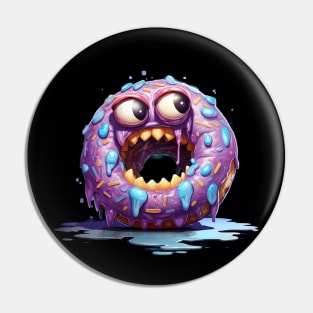 Monster donut, Halloween Pin